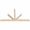 Ekena Millwork Saratoga Smooth Timber Gable Bracket, Douglas Fir, 84"W x 49"H x 3 1/2"D x 3 1/2"F, 14/12 Pitch GBW084X49X0404SAR00SDF - alternate 3